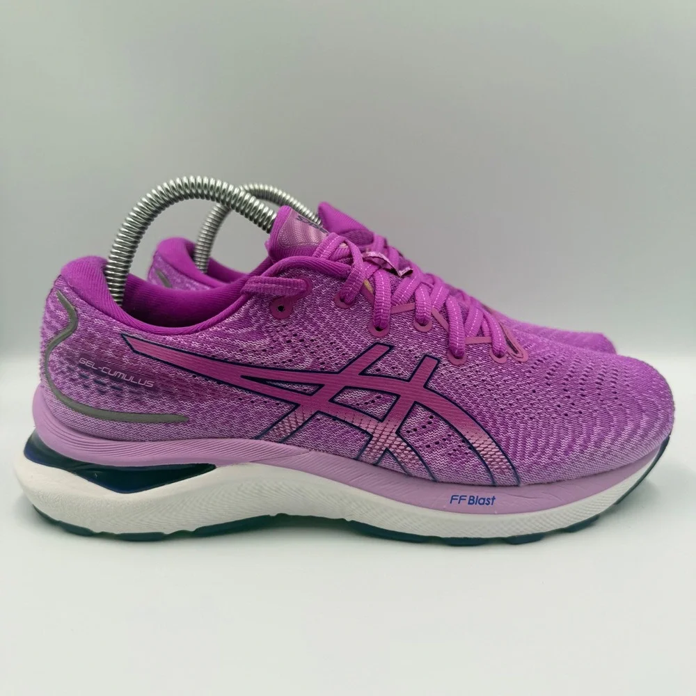 Asics Gel-Cumulus 24 Women Size 7.5 Running Shoes FF Blast Purple 1012B206